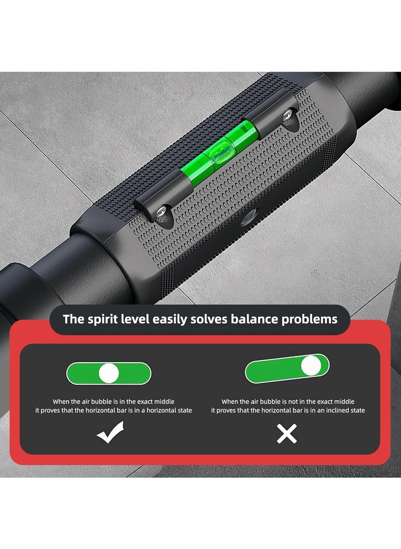 Pull Up Bar Strength Training Chin up Bar without Screws Non-Slip Grips - Adjustable 65-100CM Width Locking Mechanism Pull-up Bar for Doorway for Home Gym Upper Body Workout