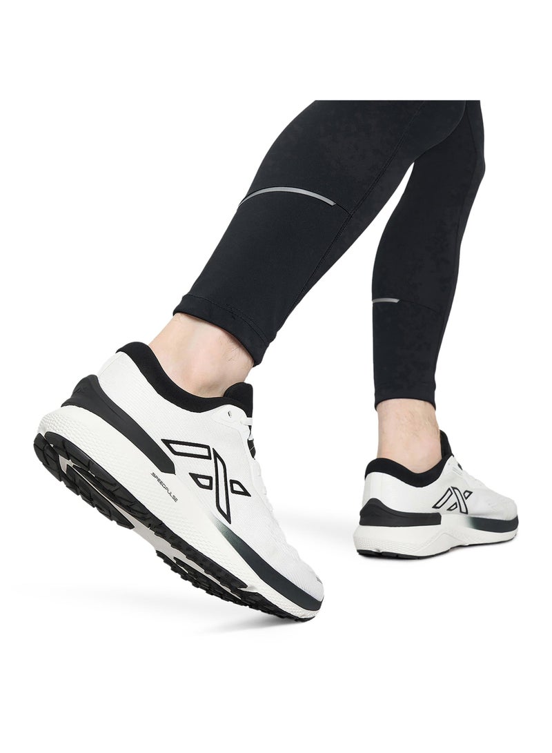 Athlex Men's Running Shoes NAVI M White/Black Lightweight, Breathable Mesh, High-Performance Cushioning, Neutral Pronation, Durable and Stylish Running Footwear - Image 2