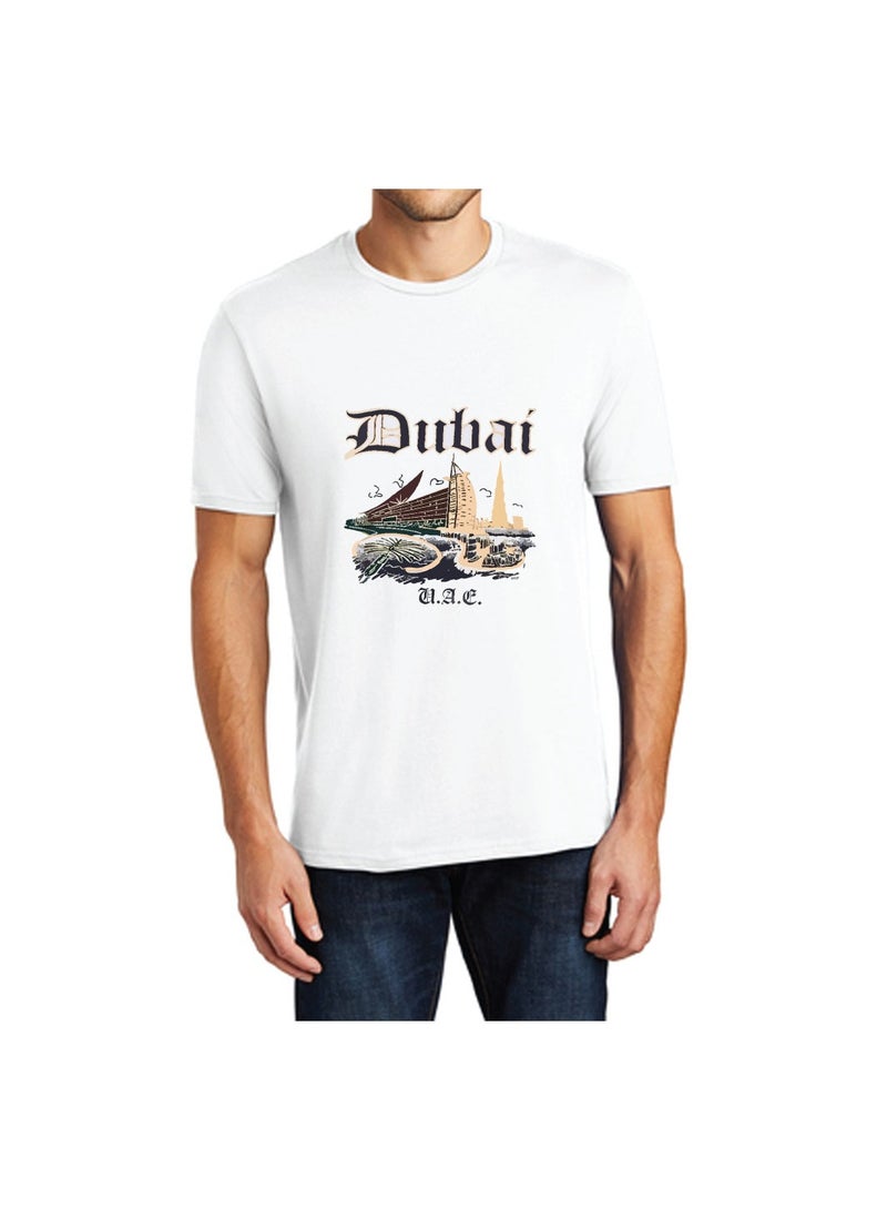 Dubai Design Printed Souvenir T-Shirt for Men - Image 1