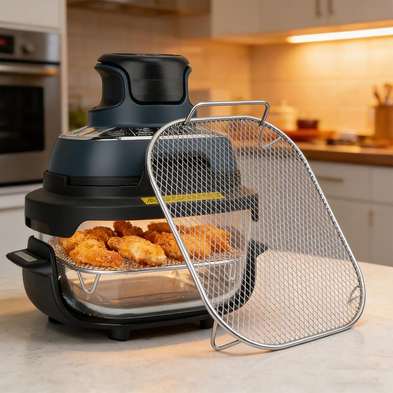 Practical Stainless Steel Fry Basket Cooker Accessory Metal Texture Suitable for Air Circulation in Fryers Cooker Basket - Image 2