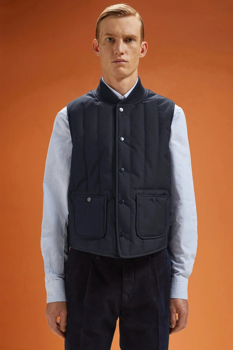 Men's padded gilet - DK Blue