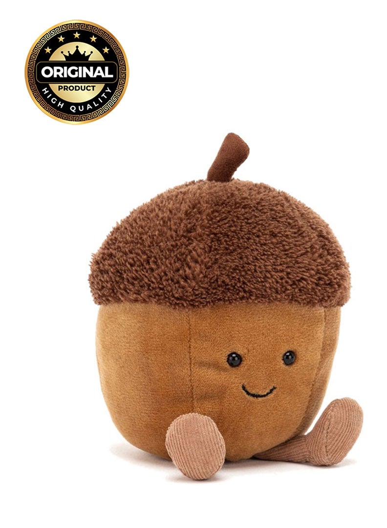 Jellycat Amuseables Acorn Plush Toy 13cm, Soft Stuffed Autumn Character with Smiling Face, Cute Collectible Soft Toy - Image 1