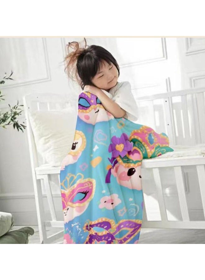 عام بطانية رقيقة من الفانيلا الكرتونية للأطفال والرضع (دافئة ومريحة، ومناسبة للنوم والألعاب) 70 سم * 100 سم - Image 3