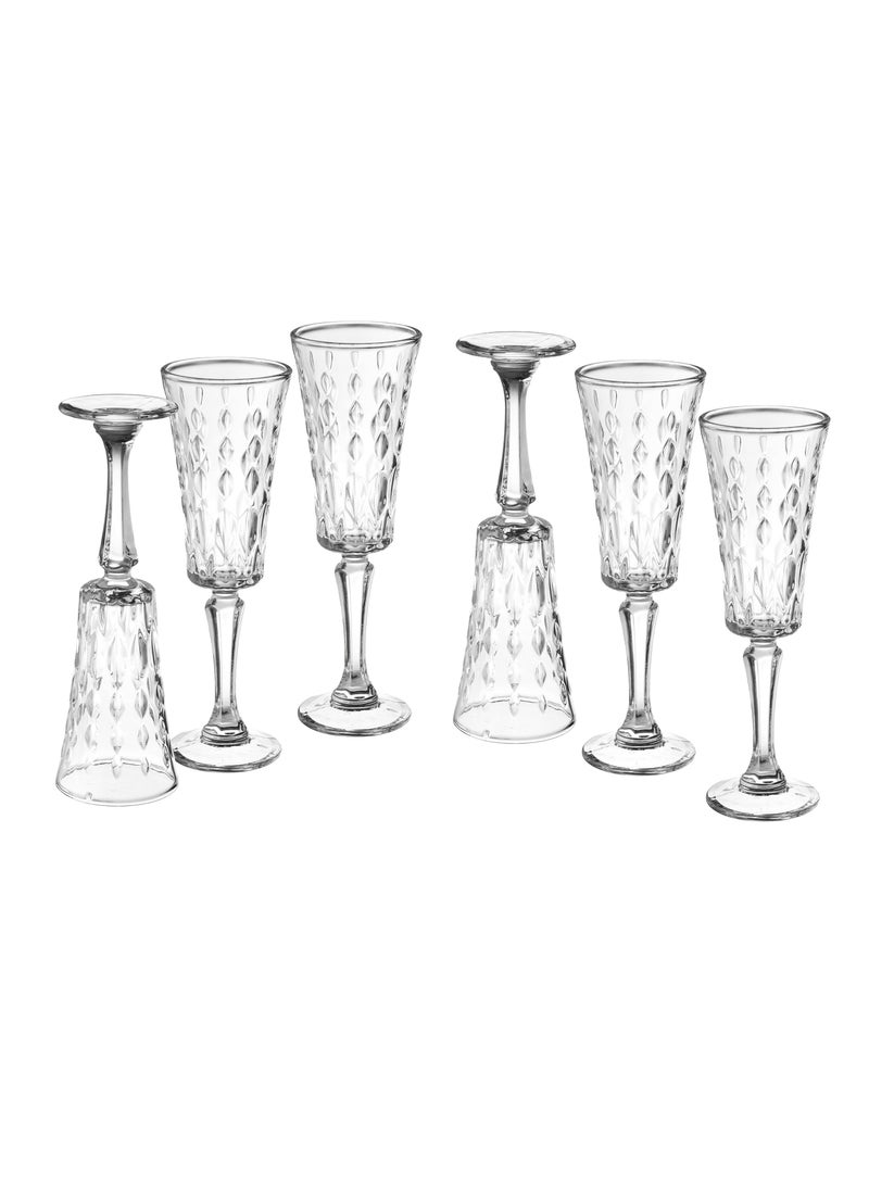 175 ml clear glass juice glasses set - Image 2