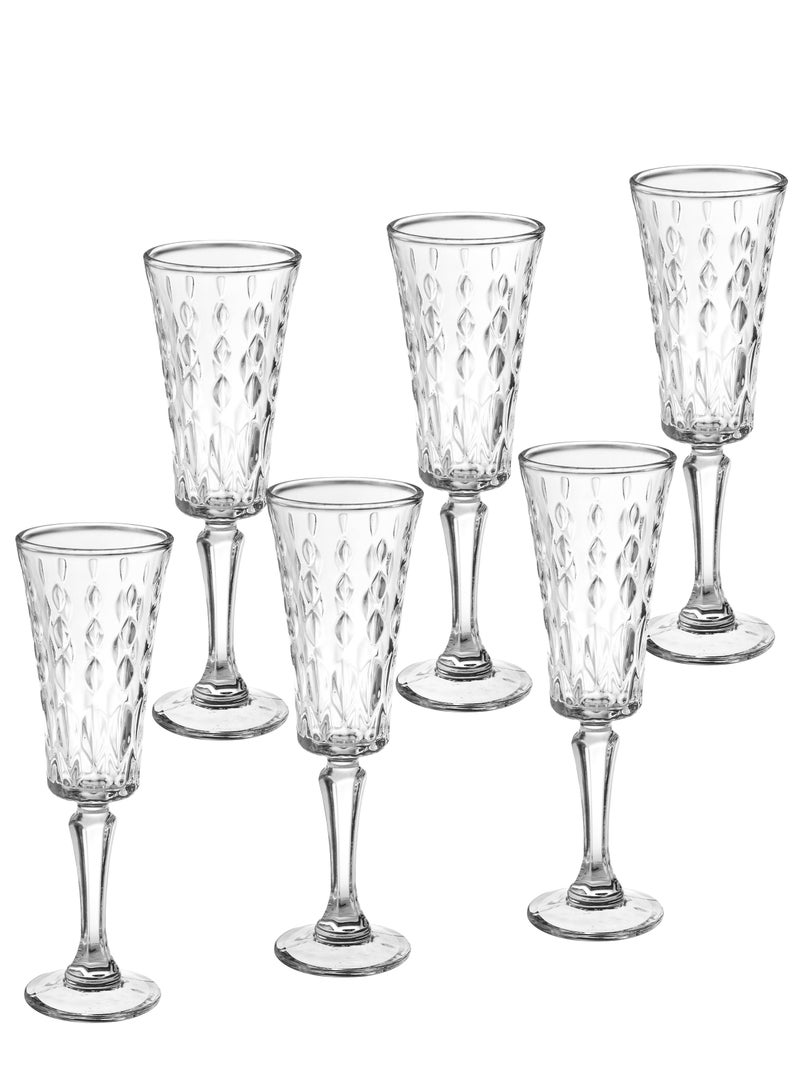 175 ml clear glass juice glasses set - Image 3