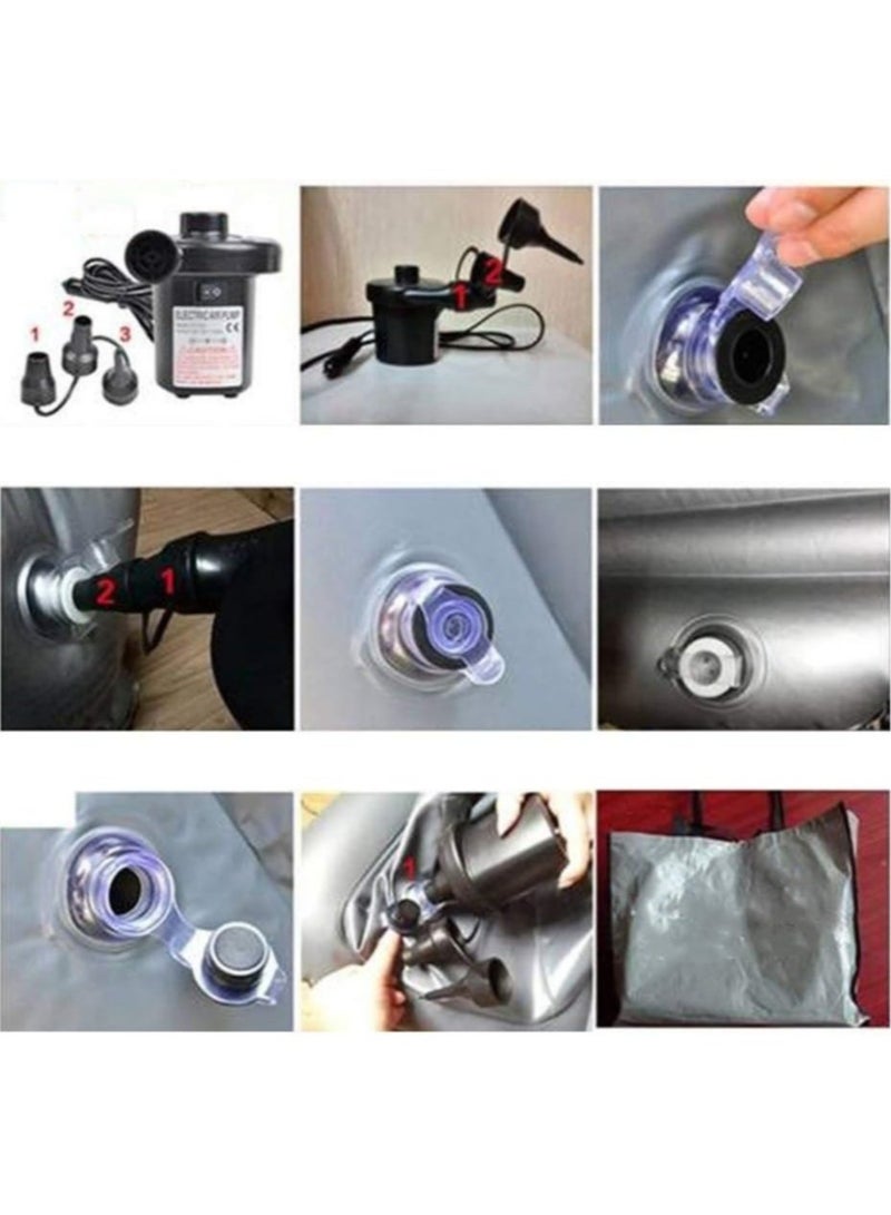 ELTRAZONE Travel Inflatable Bed,Car Air Bed Comfortable,Back Seat Extended Mattress Universal Car Cushion Flocked Camping Airbed For Kids - Image 4