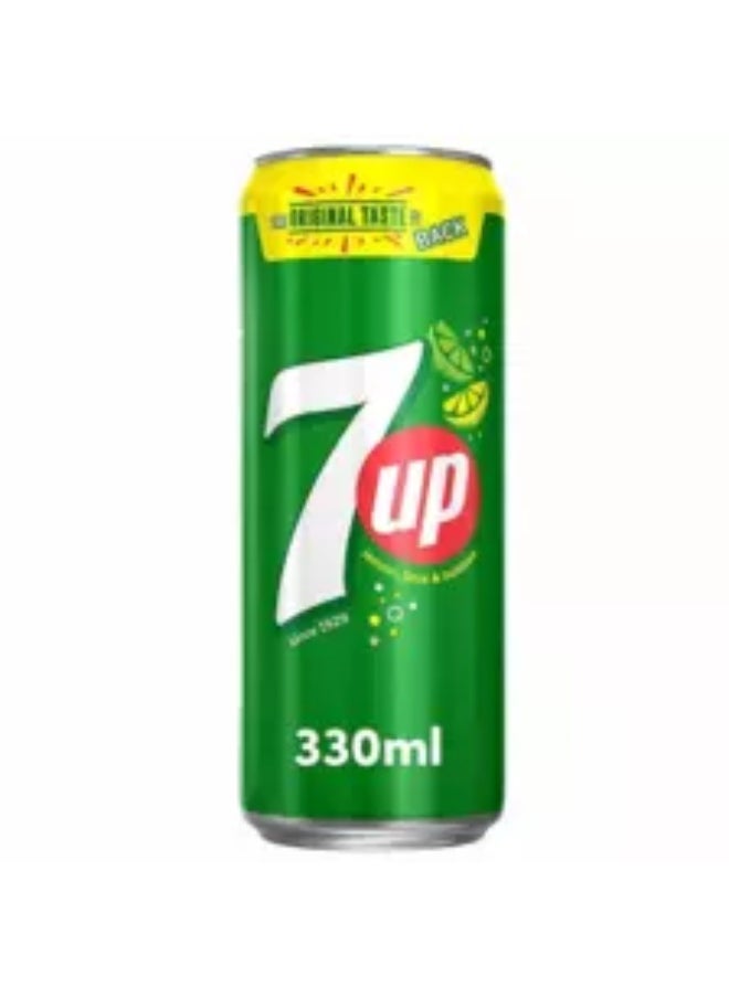 7 Up - Lemon N Lime Carbonated Soft Drink Can - 330ml - Image 1