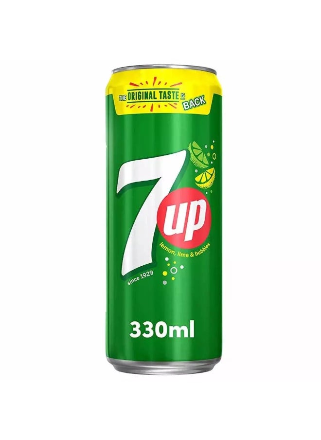 7 Up - Lemon N Lime Carbonated Soft Drink Can - 330ml - Image 1