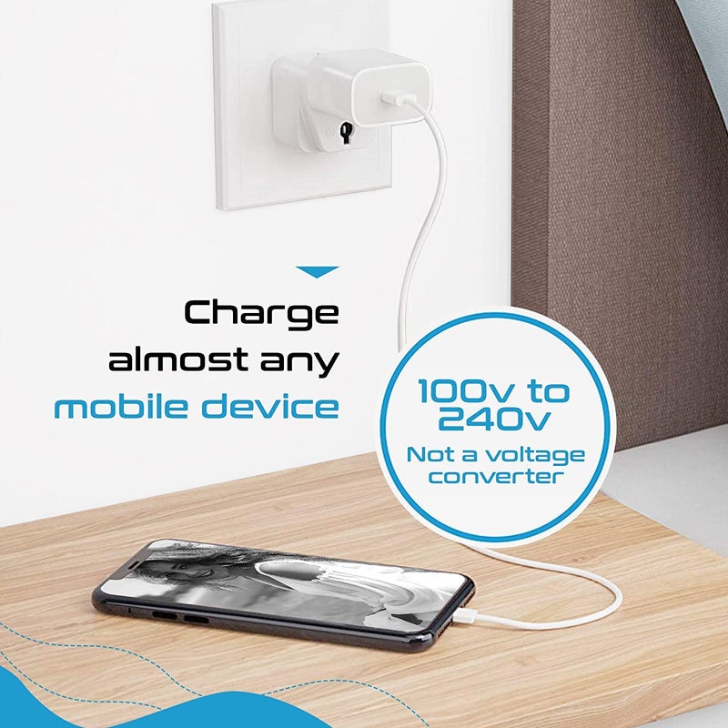 Travel Adapter Plug for India, South Africa, Botswana, Namibia - CE Certified  RoHS Compliant - Image 4