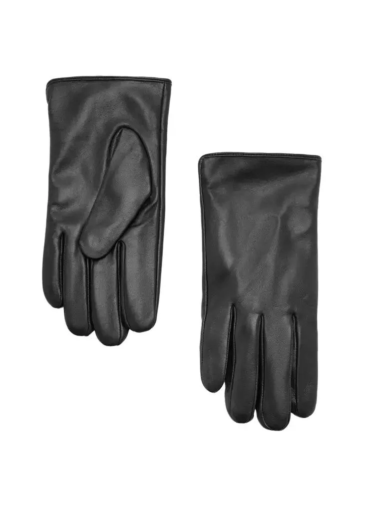Mango Man 99-NEGRO Leather Gloves for Men | Best Price UAE
