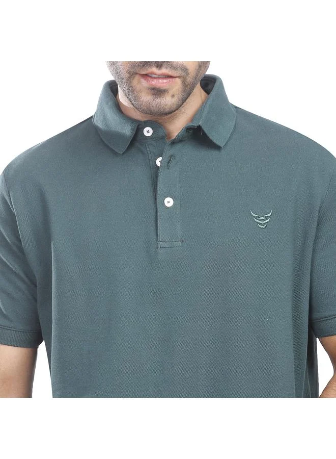 Coup Coup - Solid Polo-Shirt with Short Sleeves