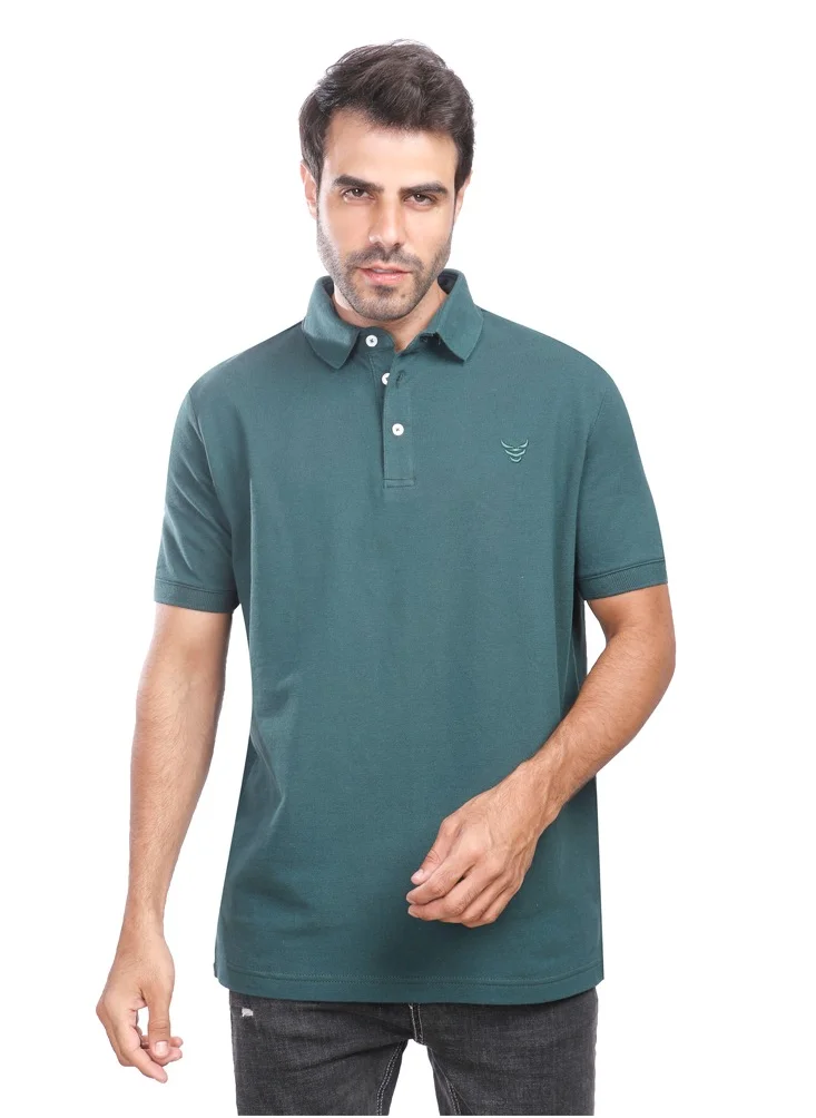 Coup Coup - Solid Polo-Shirt with Short Sleeves