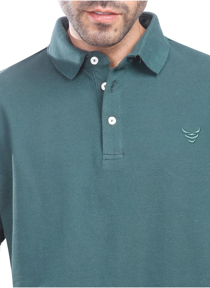 Coup Coup - Solid Polo-Shirt with Short Sleeves