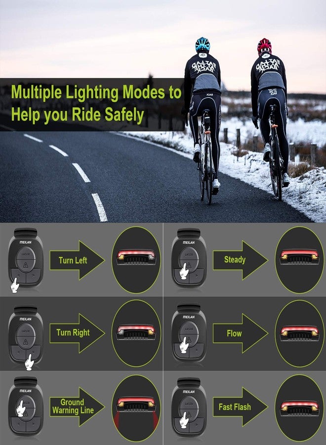 MEILAN X5 Bike Taillight Wireless Remote Controller Bike Rear Light Accessories, Easy to Install and Use - Image 2