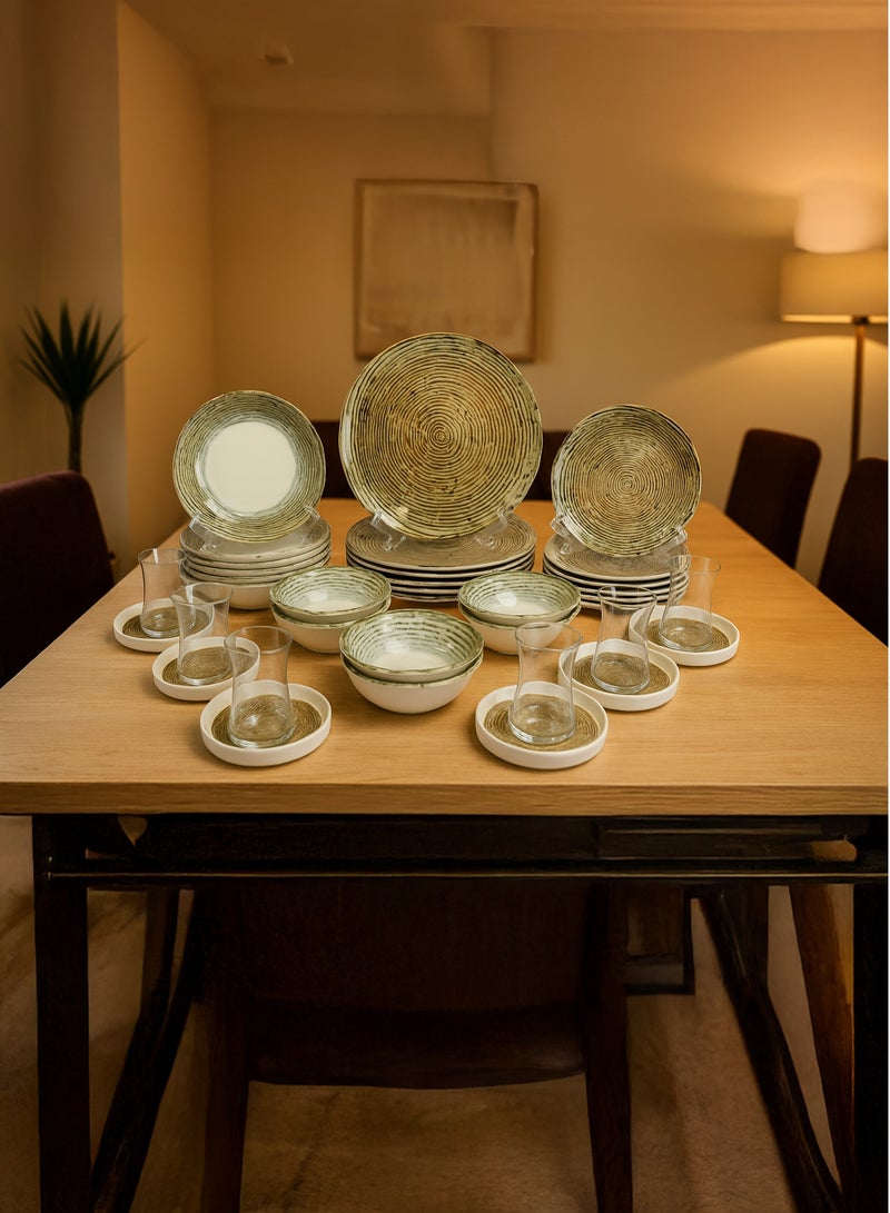 أوزو طقم أدوات مائدة كامل مكون من 36 قطعة - Image 1