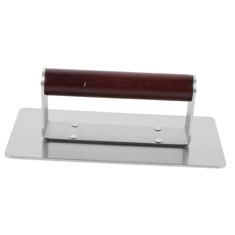 Stainless Steel Burger Press Tool with Ergonomic Handle for Even Patties Grilling at Home - Image 2