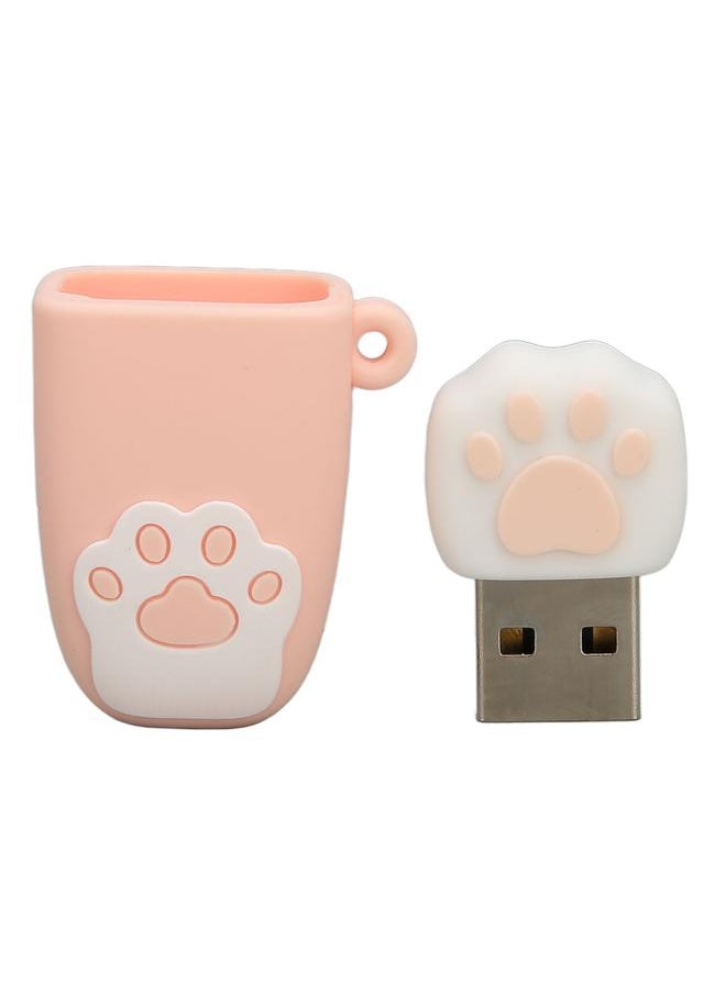 Thoraya Cat claw USB flash drive mini cute USB flash drive gift USB flash drive car USB flash drive creative cartoon USB flash drive pink 32G  - Image 1