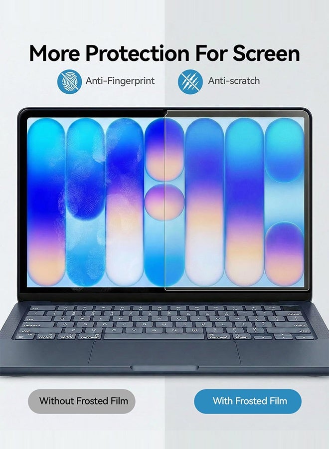 بشكل مختصر [عبوة من 3 قطع] واقي شاشة غير لامع مضاد للانعكاس لجهاز MacBook Neo مقاس 13 بوصة طراز 2026 (A3404، معالج A18 Pro)، شفافية فائقة، دقة عالية، فيلم واقي يغطي الشاشة بالكامل - Image 3