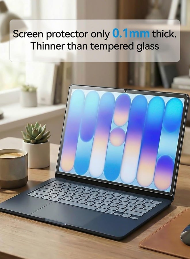 بشكل مختصر [عبوة من 3 قطع] واقي شاشة غير لامع مضاد للانعكاس لجهاز MacBook Neo مقاس 13 بوصة طراز 2026 (A3404، معالج A18 Pro)، شفافية فائقة، دقة عالية، فيلم واقي يغطي الشاشة بالكامل - Image 2