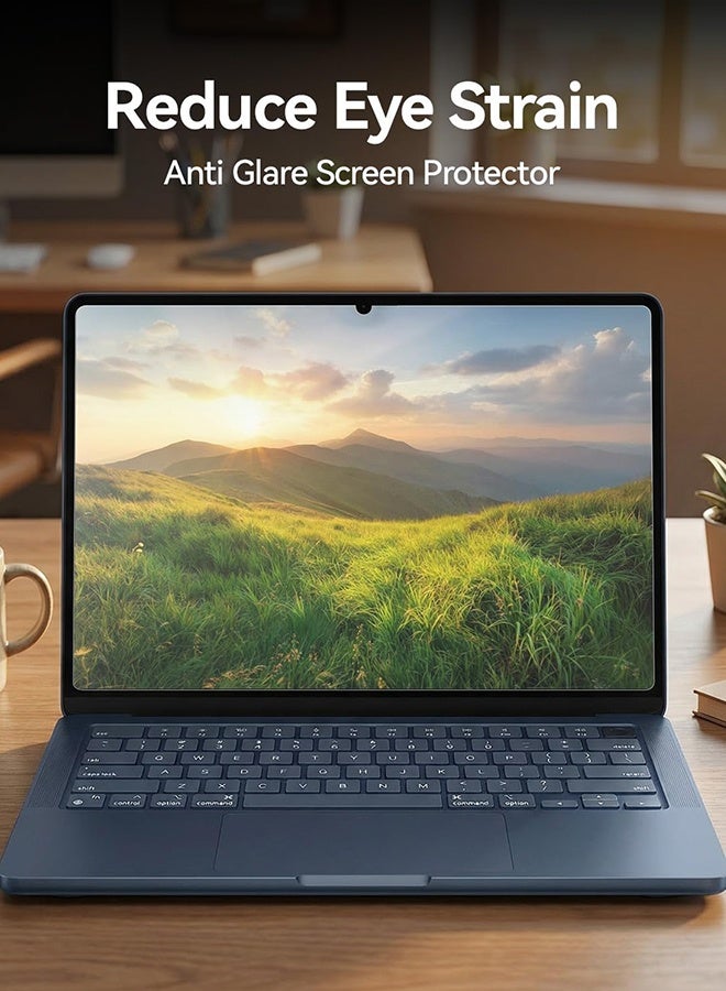 بشكل مختصر [عبوة من 3 قطع] واقي شاشة غير لامع مضاد للانعكاس لجهاز MacBook Neo مقاس 13 بوصة طراز 2026 (A3404، معالج A18 Pro)، شفافية فائقة، دقة عالية، فيلم واقي يغطي الشاشة بالكامل - Image 5