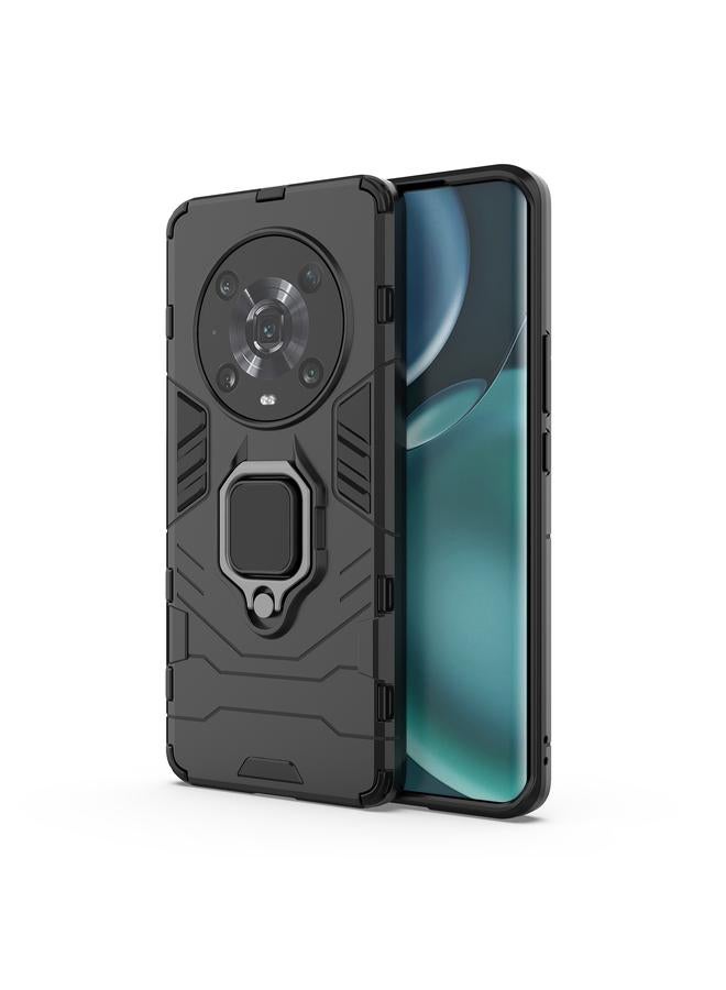 S-TOP Case For Honor Magic4 Pro Shockproof PC + TPU Protective Phone Case with Magnetic Ring Holder - Image 1