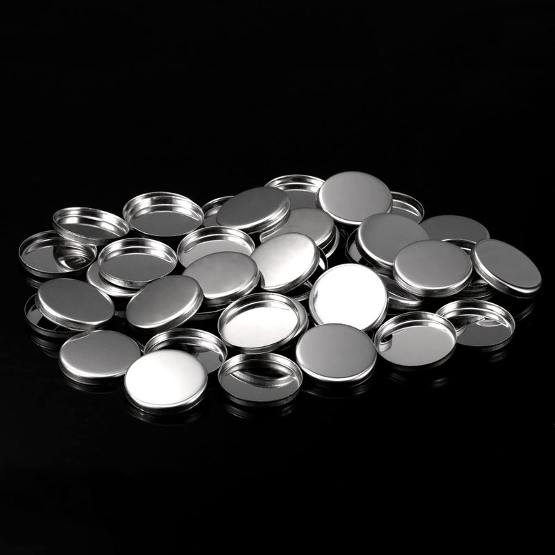 Pangda 50 Pack Empty Eyeshadow Pans 26 mm Magnets Cosmetic Palettes Round Metal Makeup Pan for Eyeshadow Blush Lipstick Organizer - Image 5