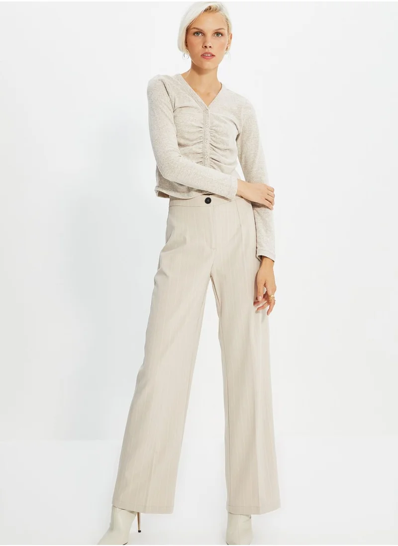 trendyol Ruched Detail Knitted Top