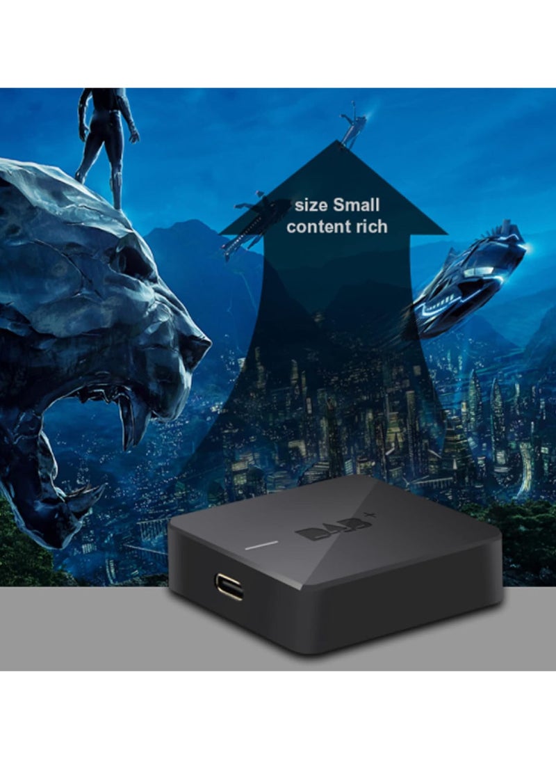 Car Digital DAB for Android 5.1 Car Navigation, Universal Car Digital DAB Box Radio Receiver Adapter with Type C Port