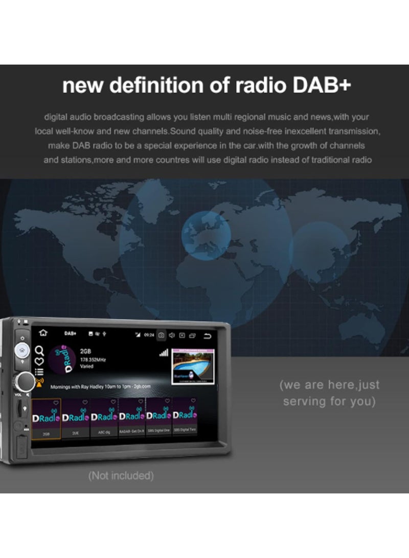 Car Digital DAB for Android 5.1 Car Navigation, Universal Car Digital DAB Box Radio Receiver Adapter with Type C Port
