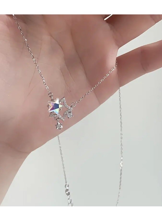 Goolsky Unique Design Pendant With High-end Feel, Sweet And Versatile Star Necklace Collarbone Chain, Birthday Gift - Image 1