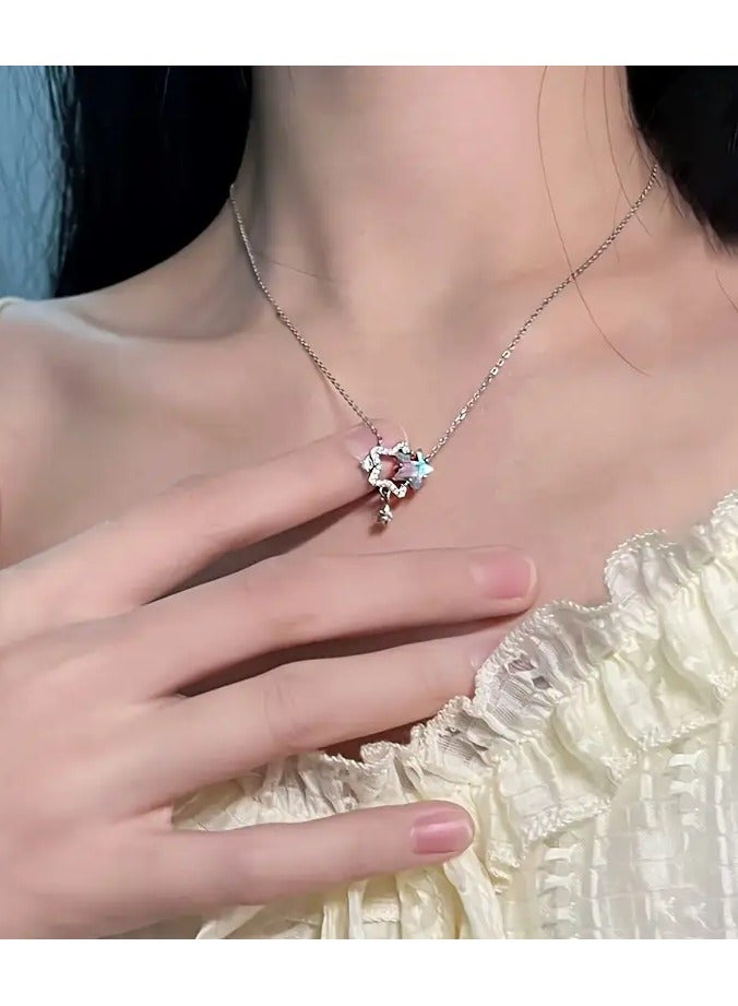Goolsky Unique Design Pendant With High-end Feel, Sweet And Versatile Star Necklace Collarbone Chain, Birthday Gift - Image 2