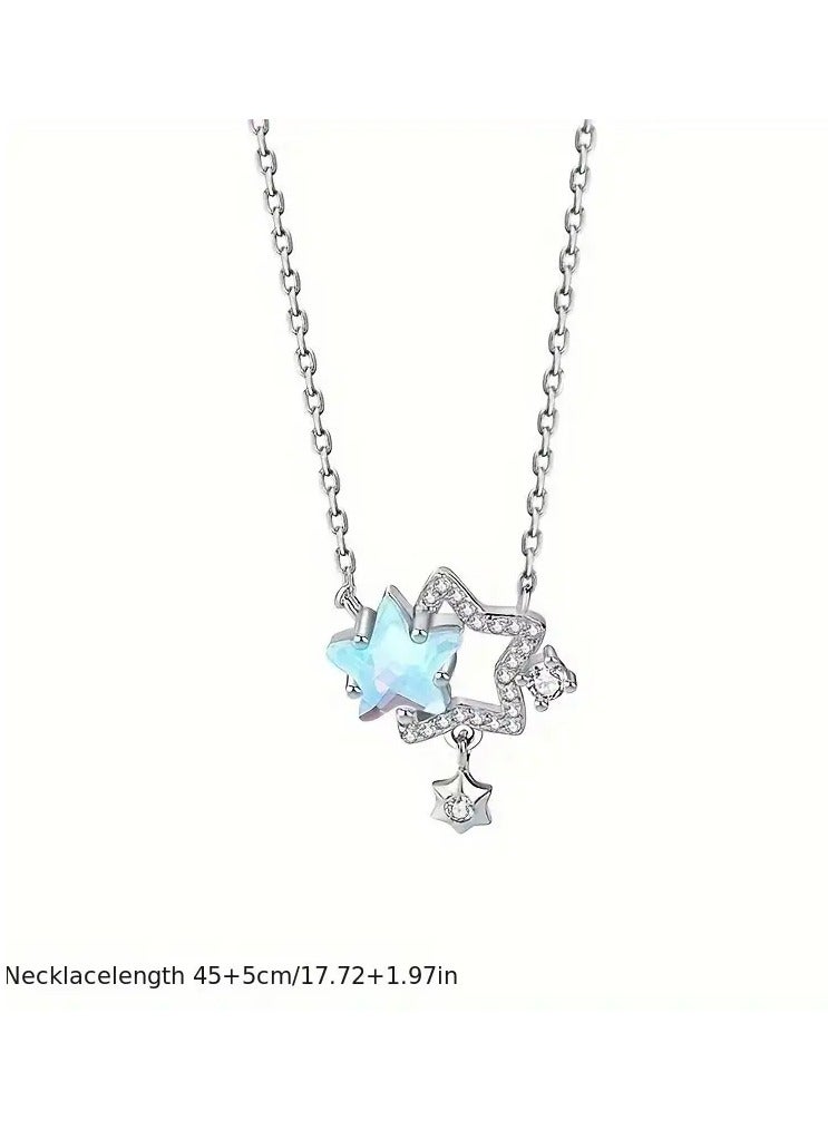 Goolsky Unique Design Pendant With High-end Feel, Sweet And Versatile Star Necklace Collarbone Chain, Birthday Gift - Image 3