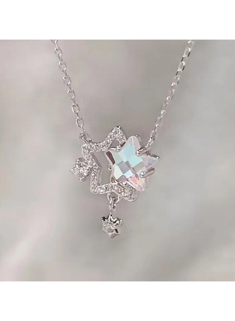 Goolsky Unique Design Pendant With High-end Feel, Sweet And Versatile Star Necklace Collarbone Chain, Birthday Gift - Image 4