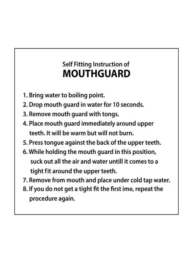 Invincible Mint Flavour Authentic Pro Mouth Guards (Black/White/Red, Free Size) - Image 5