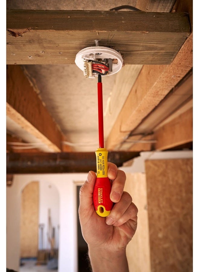 Stanley Red Insulated Screwdriver Tool Sets 50,75,150mm/ Pz 100,125mm/Volt Tester - Image 4