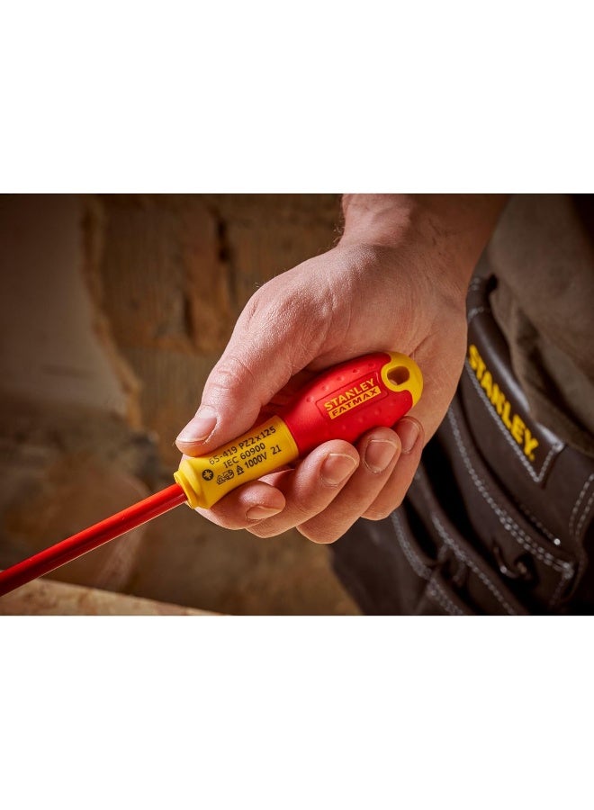 Stanley Red Insulated Screwdriver Tool Sets 50,75,150mm/ Pz 100,125mm/Volt Tester - Image 5