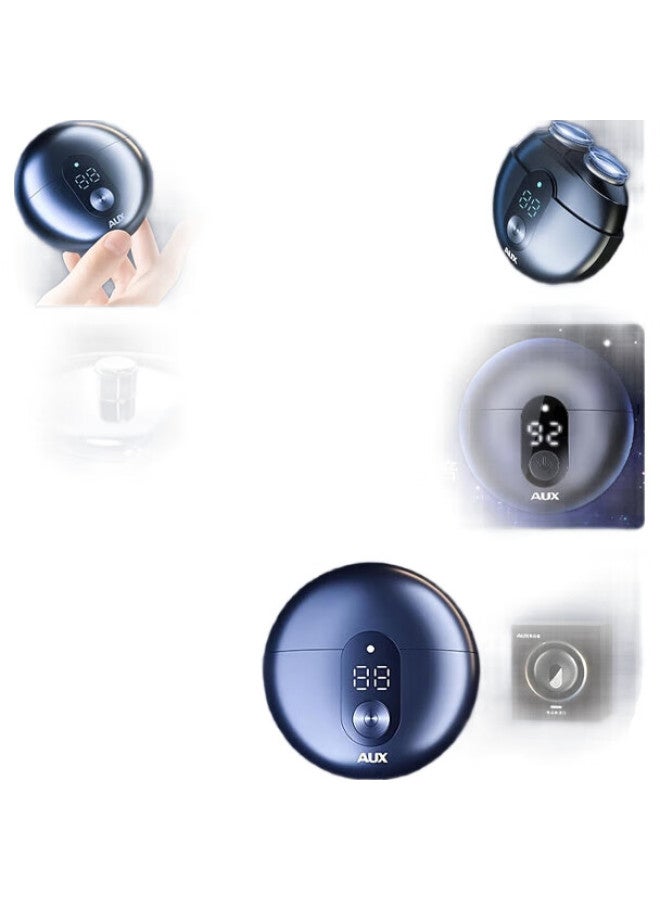 AUX Electric Shaver For Men, Mini Portable Rotary Car-Sharpened Razor, Fully Washable Beard Trimmer, Gift, Birthday Present For Men - Image 1