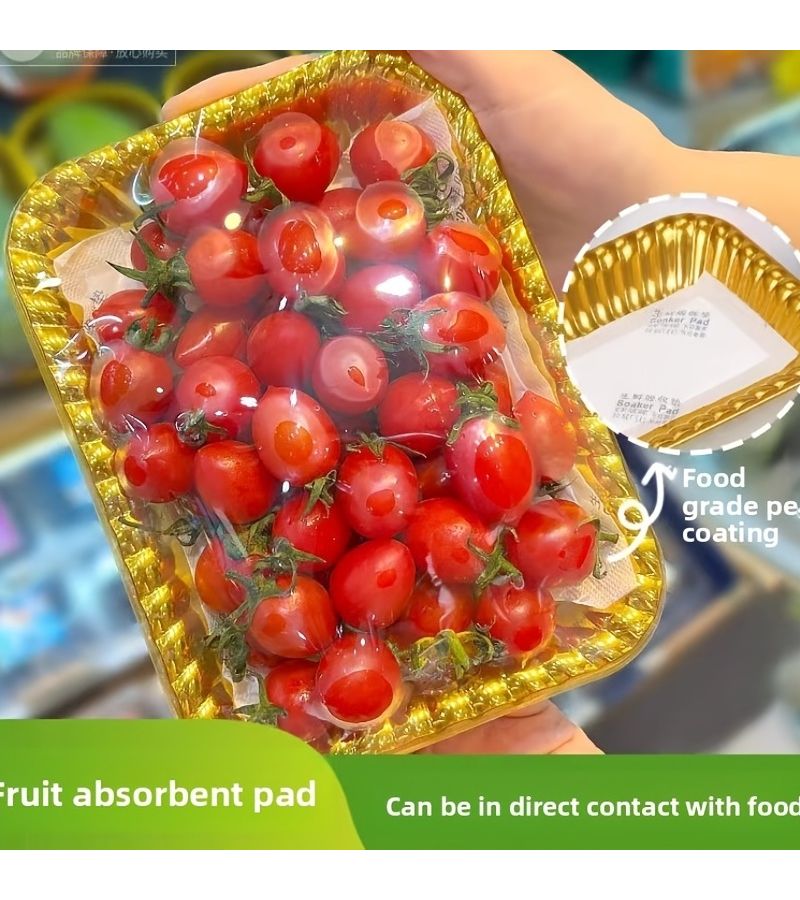 50 Pack Absorbent Pads for Keeping Fresh Fruits And Vegetables and Absorb Excess Liquids - Image 4