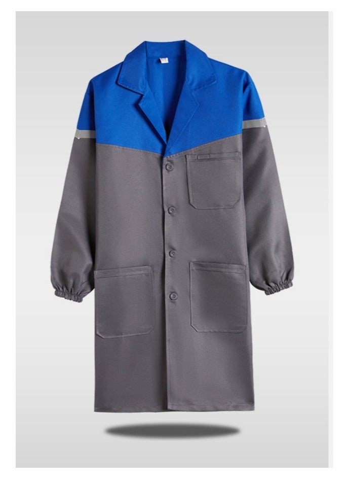 KUYING Big Coat Work Clothes Long Laboratory Protective Clothing Carrying Long Sleeved Jacket  - Image 1
