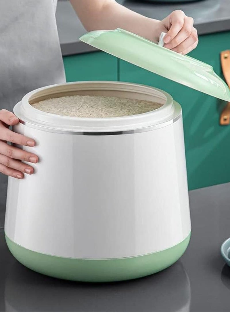 Rice Tank Rice Cabinet Rice Measuring Box Rice Storage Box 9/10 Litre Fashionable Rice Box Sealed Pest Proof Moisture Proof Ultra Slim Rice Bucket Household Wheat Flour Storage Bucket Food Rice Box Grocery Storage Box Large Capacity Lightweight Wheat Flour Granulated Sugar Coffee Bean Storage Bucket Kitchen Storage Easy to Clean Fresh Kitchen Supplies - Image 2