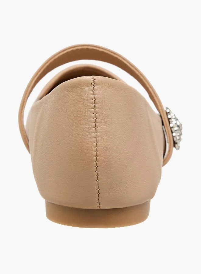 Flora Bella By Shoexpress NUDE Flora Bella Women Embellished Mary Jane Shoes for Women | Best Price UAE