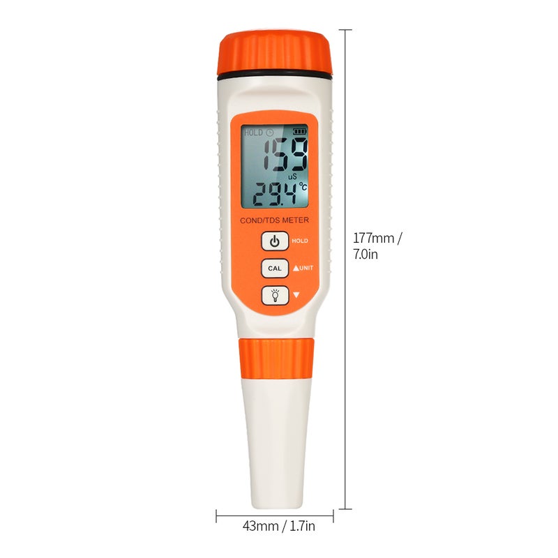 SMART SENSOR 3 in 1 Water Quality Tester Pen Type Conductivity Meter Professional TDS / COND / TEMP Analyzer Total Dissolved Solid Temperature Tester for Aquarium Household Drinking Solution with ATC Function and Backlight - Image 4