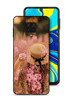 Tolwak Xiaomi Redmi Note 9 Pro Protective Case Cover Hat Girl In Flowers  - Image 1
