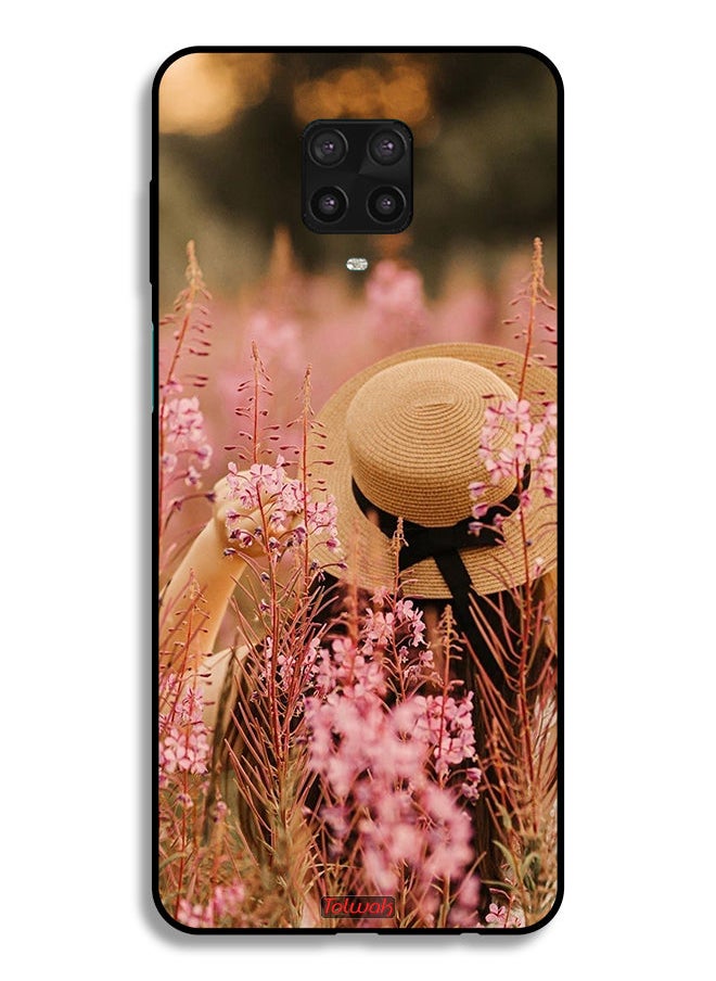Tolwak Xiaomi Redmi Note 9 Pro Protective Case Cover Hat Girl In Flowers  - Image 2