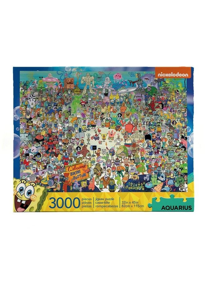 Aquarius Spongebob Squarepants Puzzle (3000 Piece Jigsaw Puzzle) Officially Licensed Spongebob Merchandise & Collectibles Glare Free Precision Fit 32 X 45 Inches  - Image 2