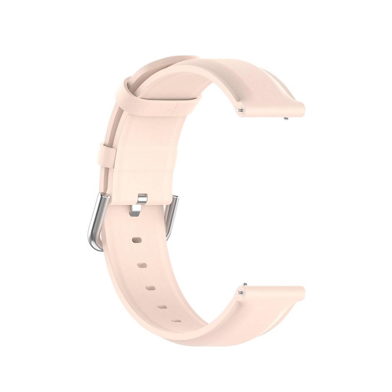 سوار ساعة ذكية سوار جلدي كلاسيكي متوافق باللون رمادي قابل للتعديل مع Samsung Galaxy Watch بملاءمة قابلة للتعديل وحزام بديل للاستخدام اليومي للاستخدام الداخلي للرحلات اليومية - Image 5