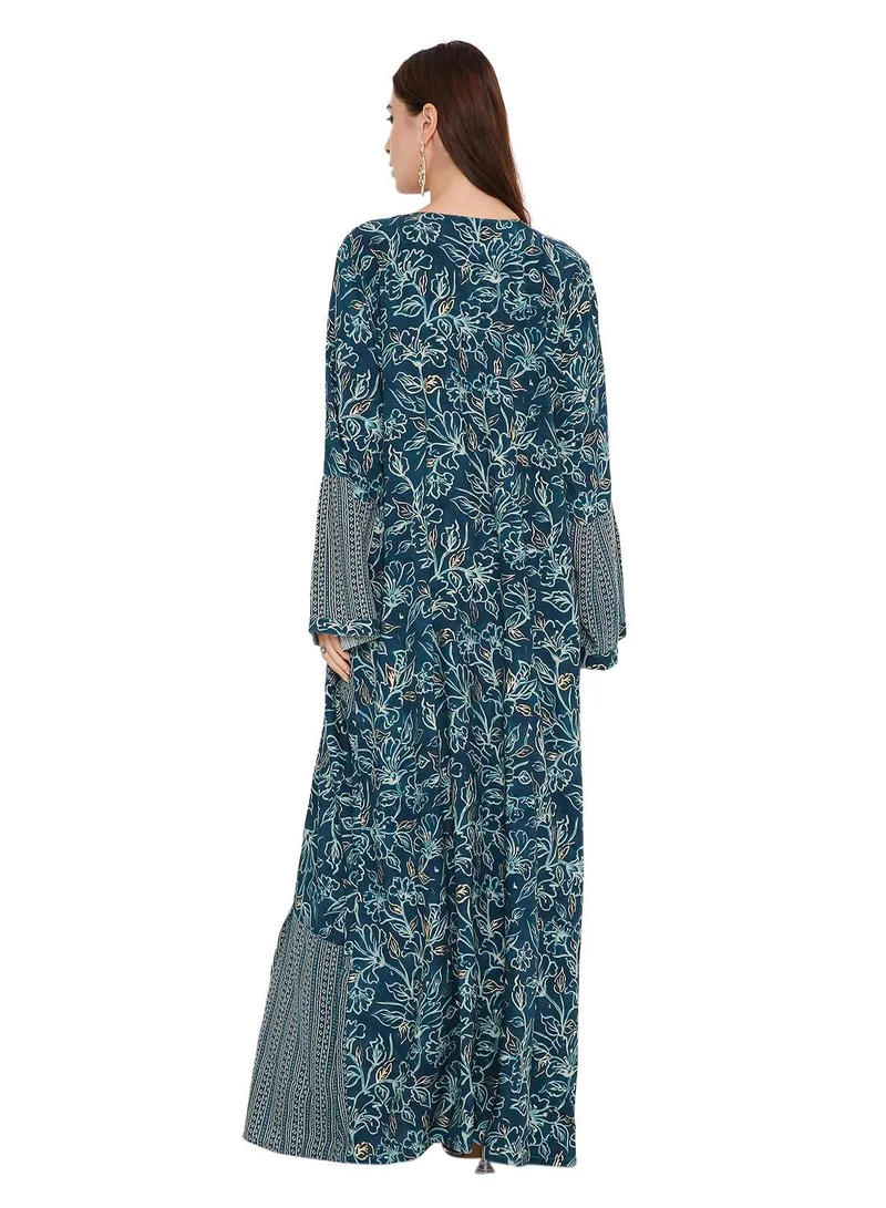 HANA & SARA traditional unique long arabic kaftan jalabia dress