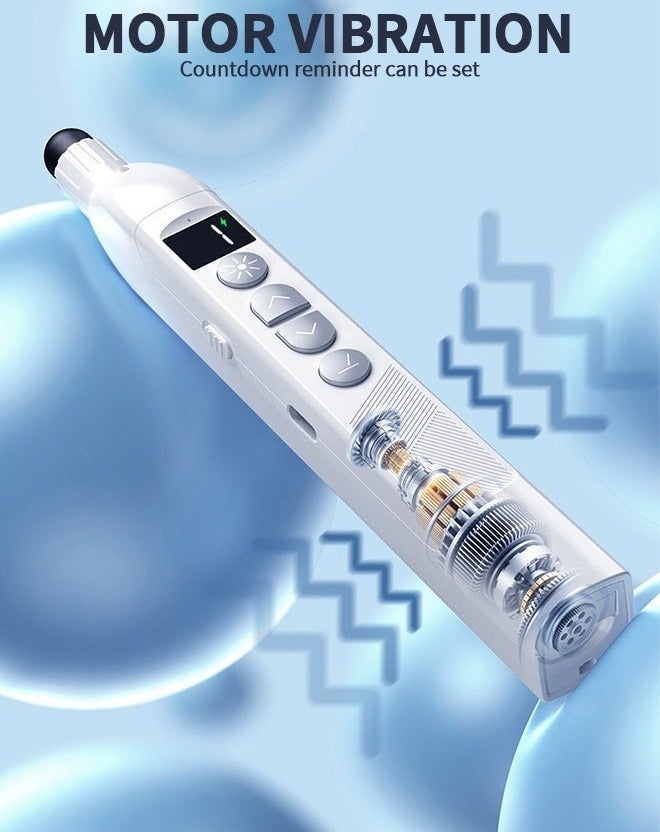 4 In 1 Presentation Clicker, Retractable Pointer Touch Writing Pen Wireless Presenter 200M Remote Control Digital Display, Wireless Presenter Remote for Powerpoint Computer Laptop Mac - Image 4
