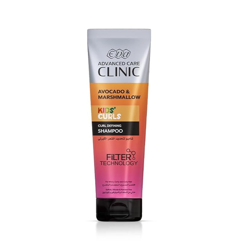 Eva Advanced Care Clinic Kids’ Curls Curl Defining Shampoo For Wavy, Curly, And Coily Hair 230 Ml