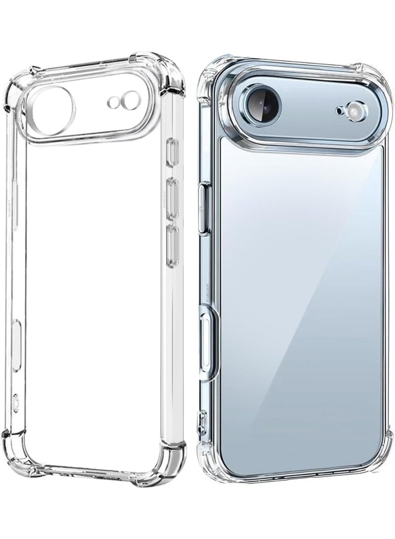 ELTRAZONE iPhone 17 Air Case Clear TPU Bumper Cover – Shockproof & Anti-Yellowing Transparent Protective Case, Anti-Scratch Slim Design with Enhanced Grip, Wireless Charging Compatible Back Cover - Image 1